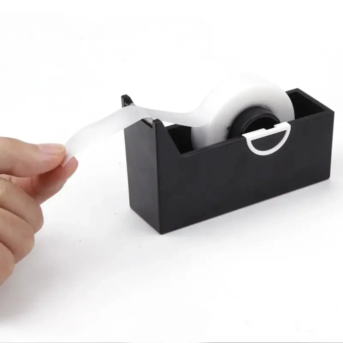 Suporte de fita para extensão de cílios, dispensador de base, enxertia de fita rotativa de plástico, ferramenta de maquiagem, cortador de fita adesiva para cílios