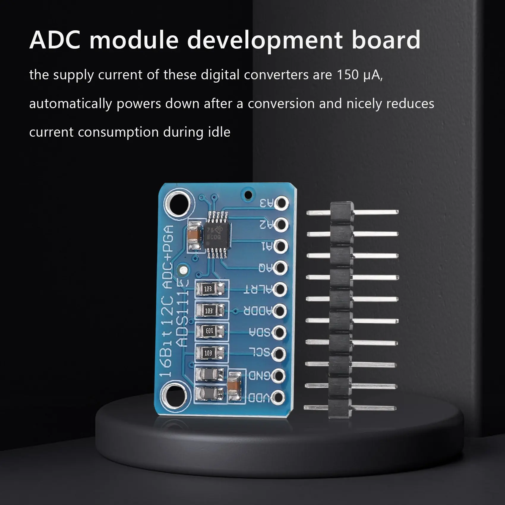 6 PCS ADS1115 Analog to Digital Converter 16 Bit ADC Module Converter with Programmable Gain Amplifier for Raspberry Pi