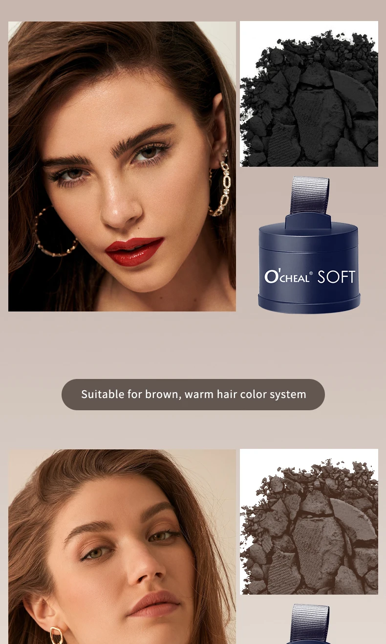 O'CHEAL Hairline Fluffy Powder Repair Volume Powder Shadow Shadow Powder Hair Concealer Coverage Fill Forehead Hairline – Detail 10