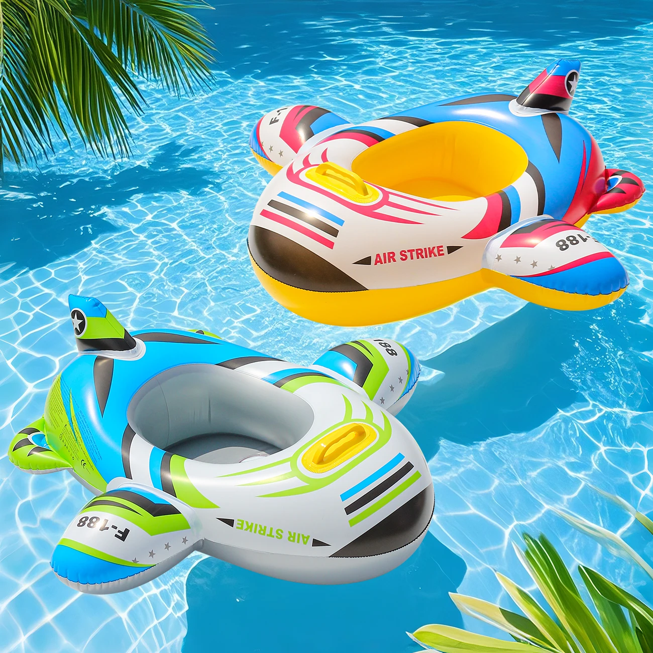 1 x aufblasbarer Flugzeugschwimmer für Kinder im Sommer – für Wasserspaß, Pools und Seen. Schlüsselüberlegungen für Produkttitel