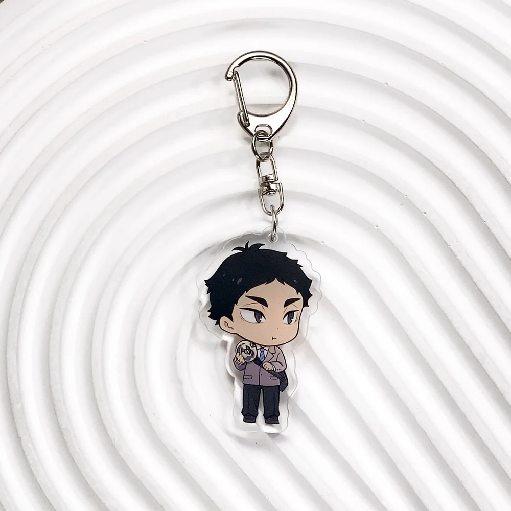 شخصيات أنيمي Haikyuu Kawaii سلسلة مفاتيح السيارة اكسسوارات حقيبة سحر الإبداعية على ظهره قلادة كيرينغ هدايا مضحكة للأصدقاء