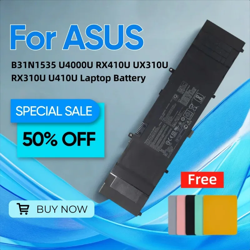 

Для Asus B31N1535 U4000U RX410U UX310U RX310U U410U аккумулятор для ноутбука подает коврик для мыши