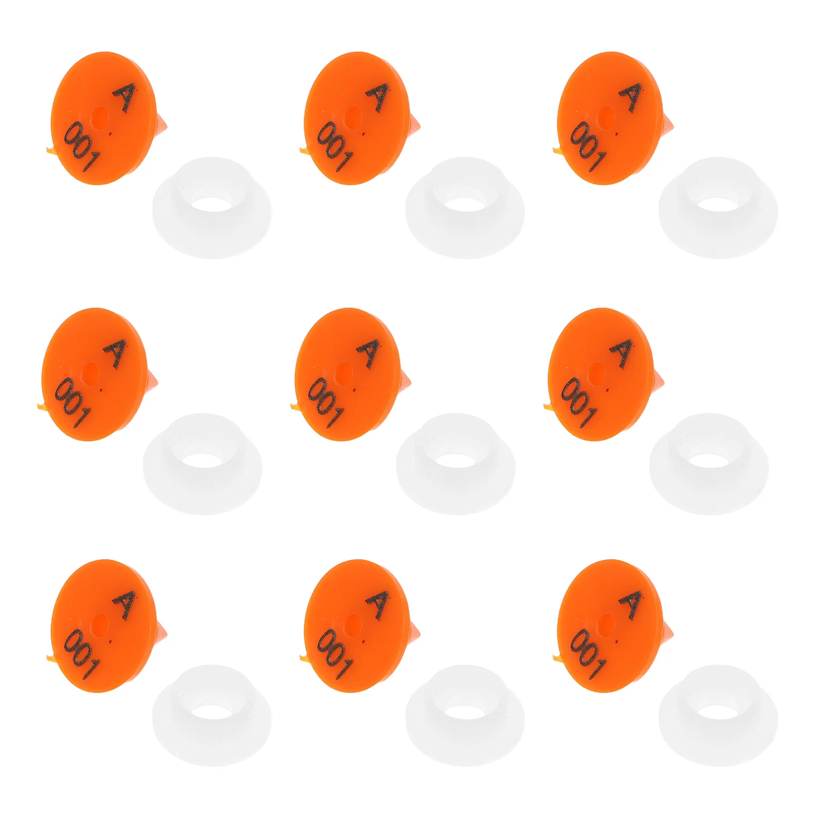 

100Pcs Rabbit Ear Tags Number Identification Animal Tracking Farm Management Durable Livestock Marking Supplies