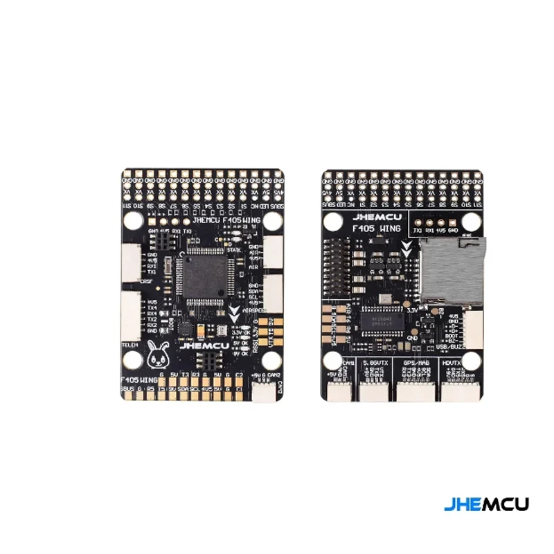 JHEMCU F405 aile INAV contrôleur de vol baromètre intégré Gyroscope OSD Blackbox BEC pour avion RC à voilure fixe