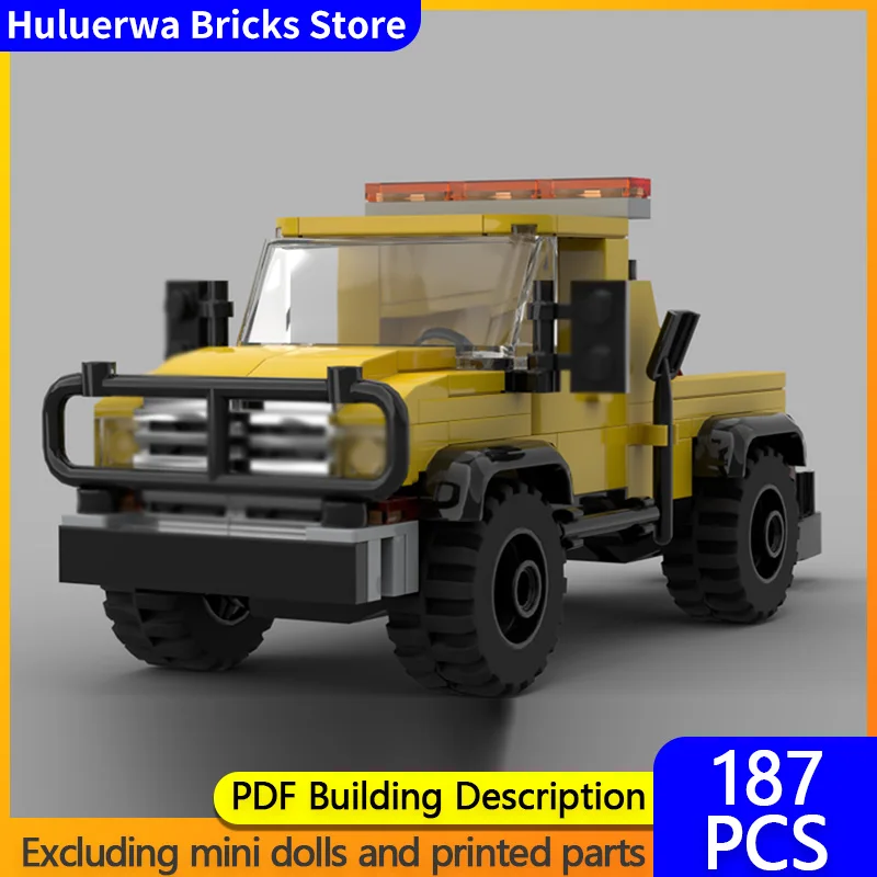 

Speed Racing Car Model MOC Building Bricks Off-Road Trailer Modular Technology Gifts Holiday Assemble Children Toys Suit