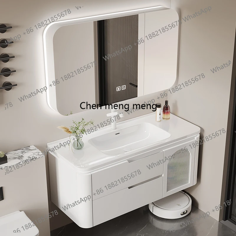 

Cream Wind Luxury Bathroom Cabinet Display Sink Partitions Space Saver Cupboard Decorations Salon Archivadores Home Furniture