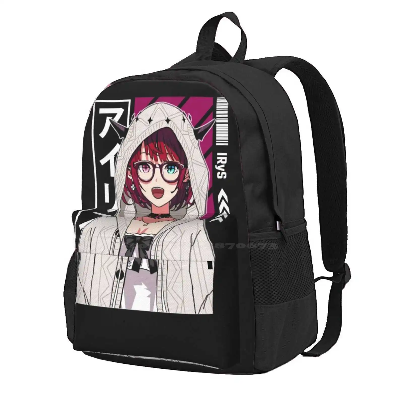 Irys With Hoodie Hot Sale Schoolbag Backpack Fashion Bags Hololive En Irys Virtual