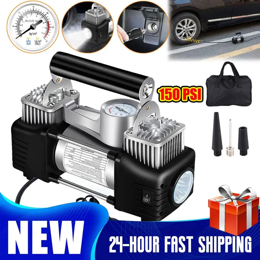 compresseur-d'air-portable-12v-pour-pneus-de-voiture-150-psi-double-cylindre-avec-lumiere-led-pour-voiture-camion-camping-urgence
