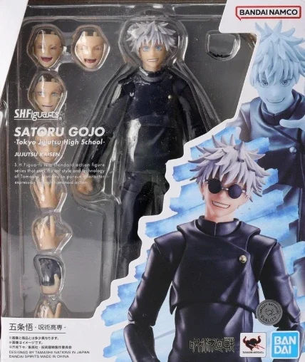 

In Stock Bandai Original S.H.Figuarts SATORU GOJO Tokyo Jujutsu High School Anime Action Figure Model Toy Anime Figure Model Toy