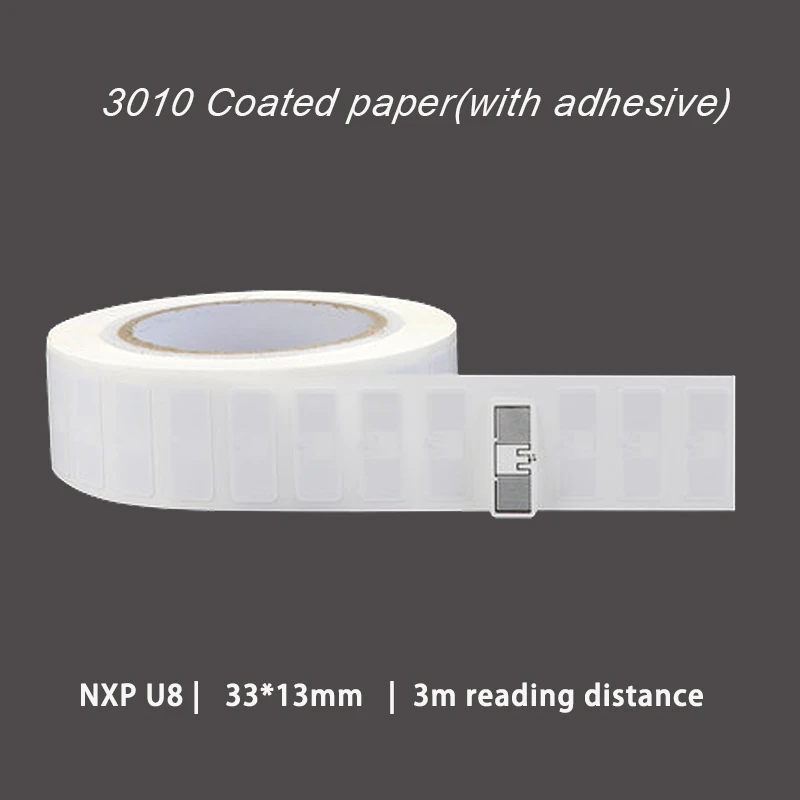 20PCS UHF RFID tag 18000-6C 860-960MHz RFID UHF Sticker Label Tag  U8 chip Electronic label 915 MHz High Quality Smart Tags