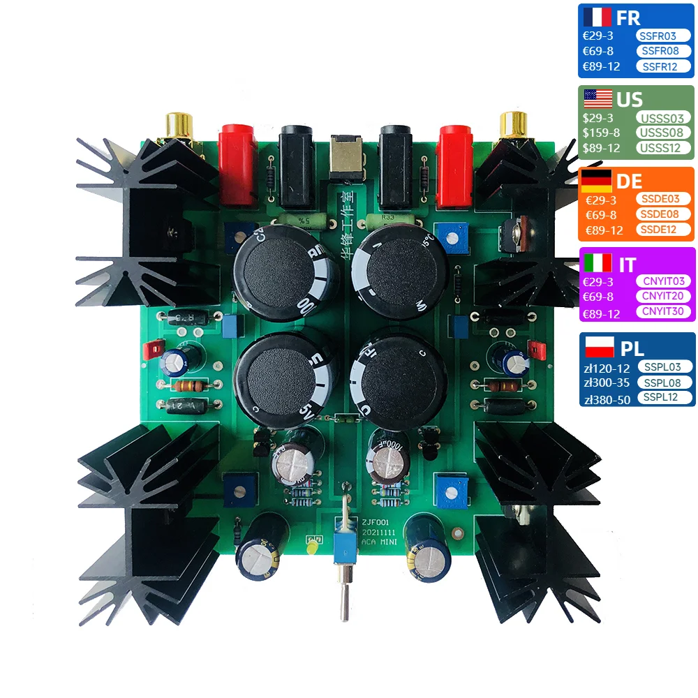 pass aca Class A mini power amplifier board 5W output DC 24V