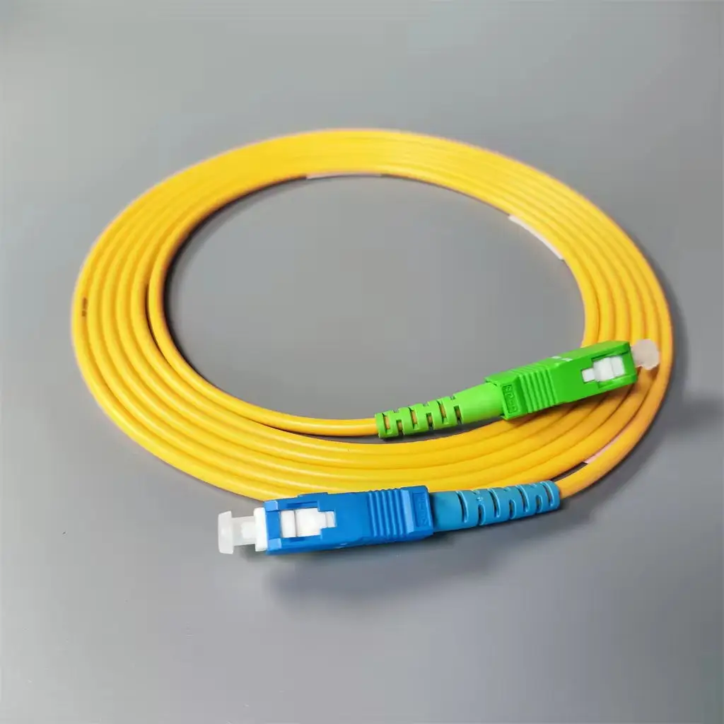 Cabo de Extensão de Fibra Óptica para Internet Jumper Cable, Patch Cord, FTTH Indoor, SC, APC-SC, UPC, 2m, 5m, 15m