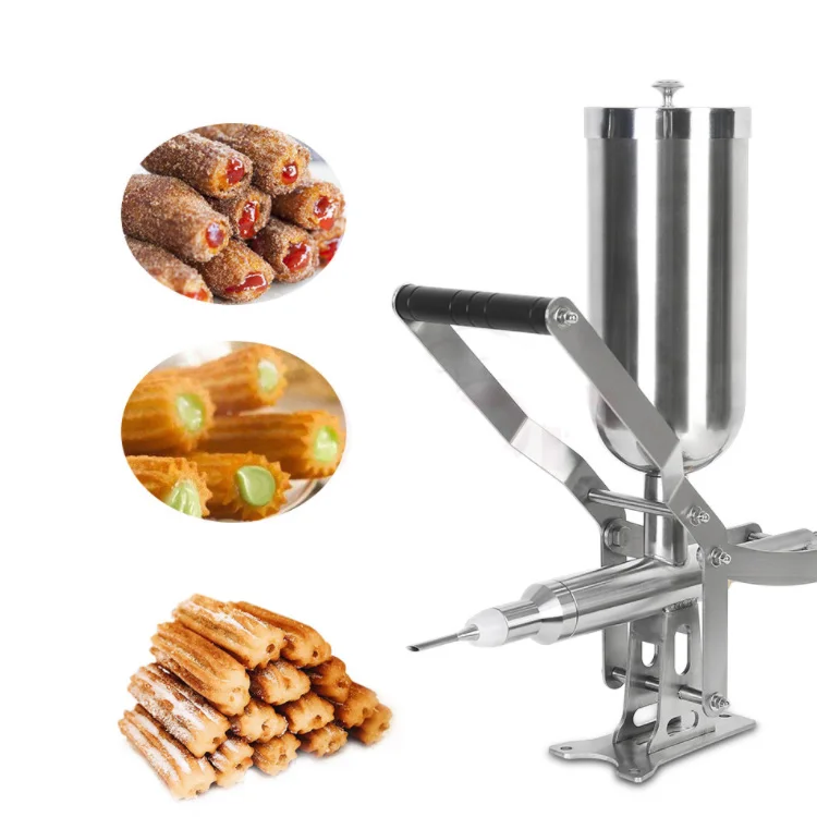 High Performance Whipped cream Chocolate Jam Filling Machine High Capacity Manual Churros Food Filling Filler Machine