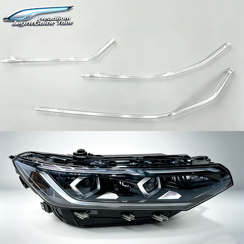 Headlight Daytime Running Light Strip DRL Tube Light Guide Tube Fit VW Passat 2022-2024 High Spec  Matrix headlight
