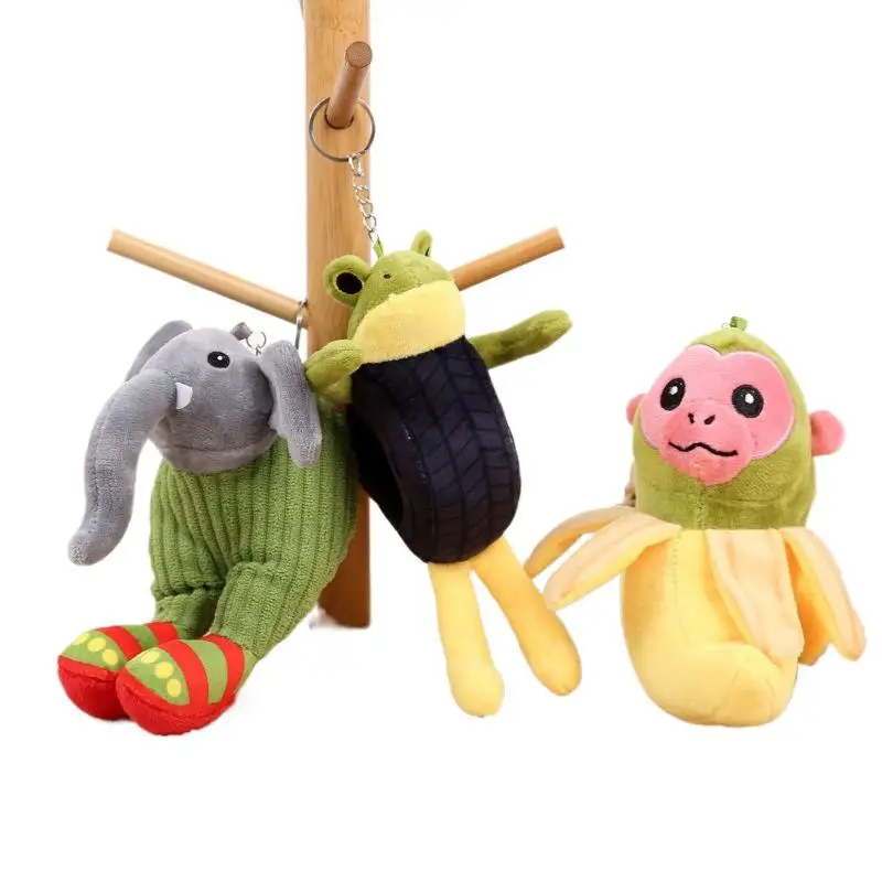 Al tralalelo tralala tubarão chaveiro de pelúcia brinquedo macio tungtung boneca saco pingente pendurado decoração presente aniversário