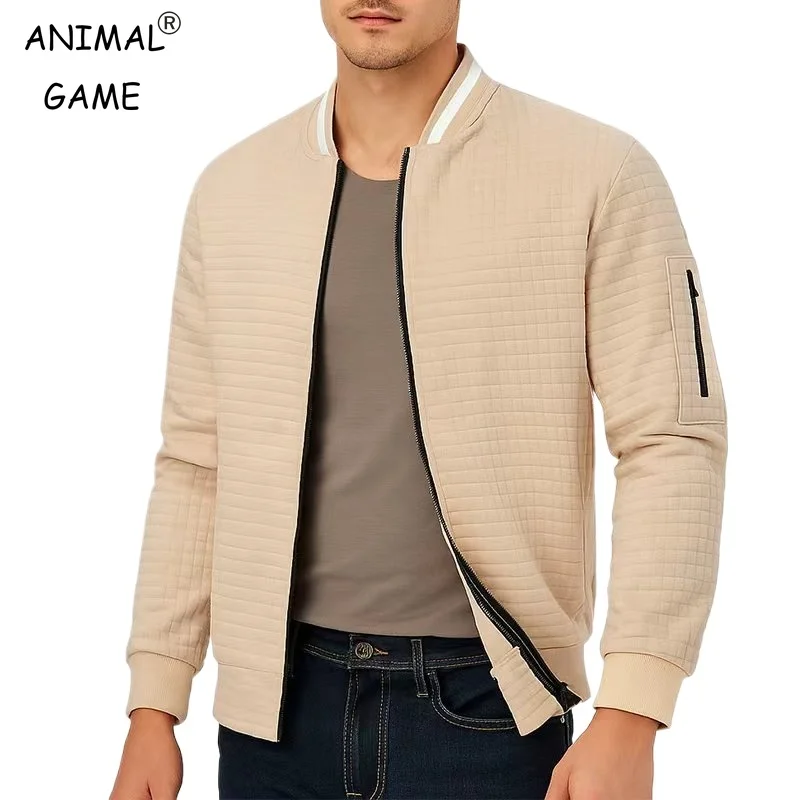 

Мужская повседневная куртка с изображением животных, пальто, толстовка на молнии, осенняя уличная спортивная одежда, спортивные куртки с длинными рукавами, клетчатая уличная одежда для велоспорта