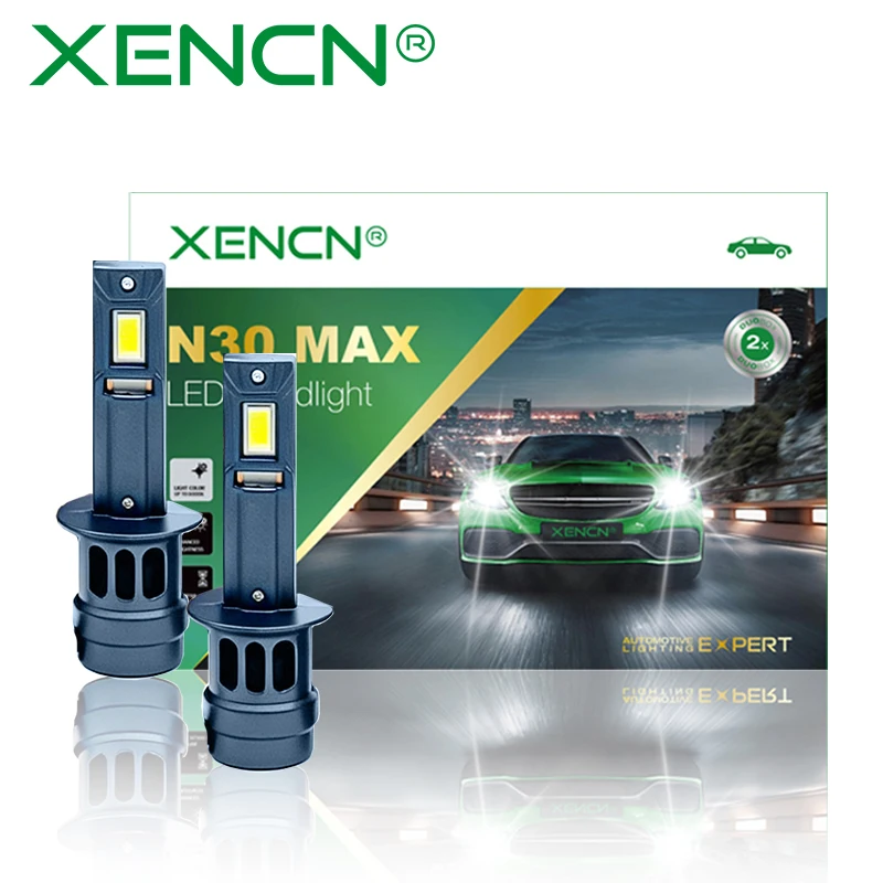 XENCN N30MAX H1 LED Headlight Lamp 6500K 12V/25W/30W Integrated design of intelligent centralized control OEM Made in China