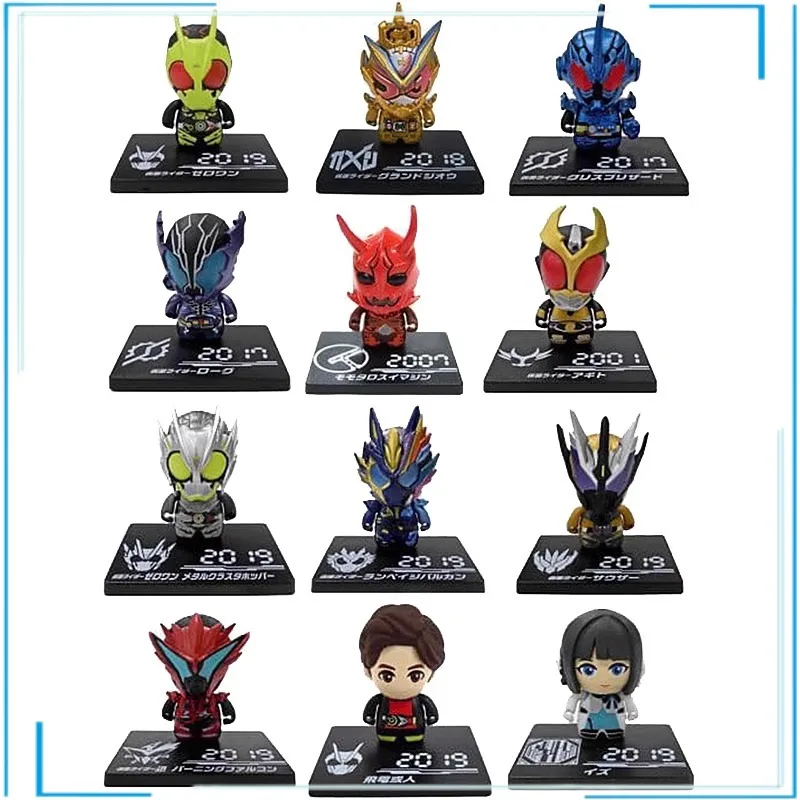 BANDAI Kamen Rider Lone Wolf Gashapon Collection Ornament Holiday Gifts Action Figures Model Kids Toy