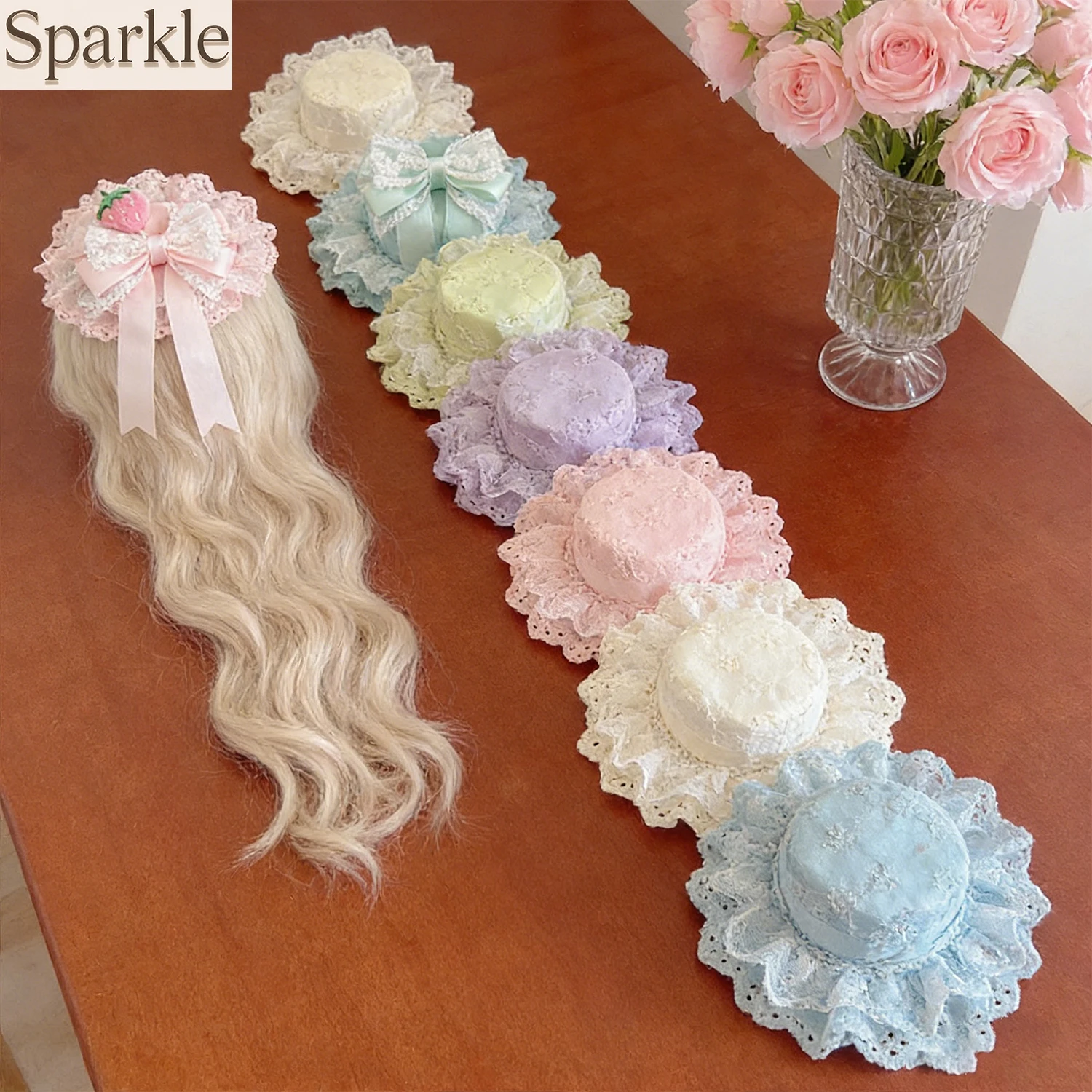

Elegant Lace Bow Hair Clip with Ribbon | Pastel Colors | Cute Hairpin for Lolita & Gift Giving Cute Hairpin for Lolita & Daily W