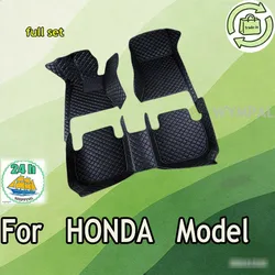 Car Mats Floor For HONDA Prelude 2doos BRV S2000 life Legend SPIRIOR STEP WGN Car Accessories