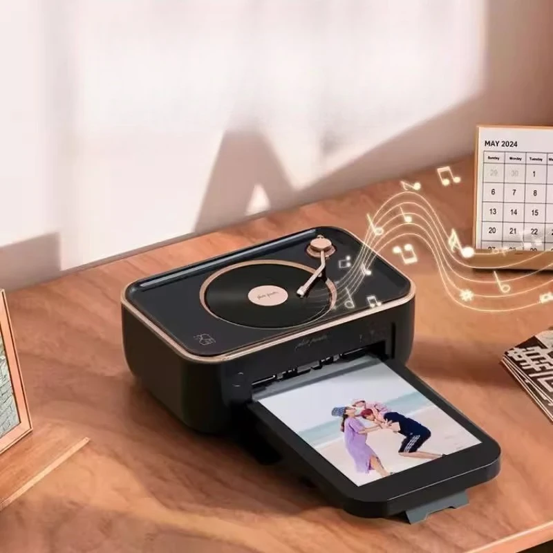 

Photo Printer Small Home Portable Student Home Color Bluetooth Photo Printer