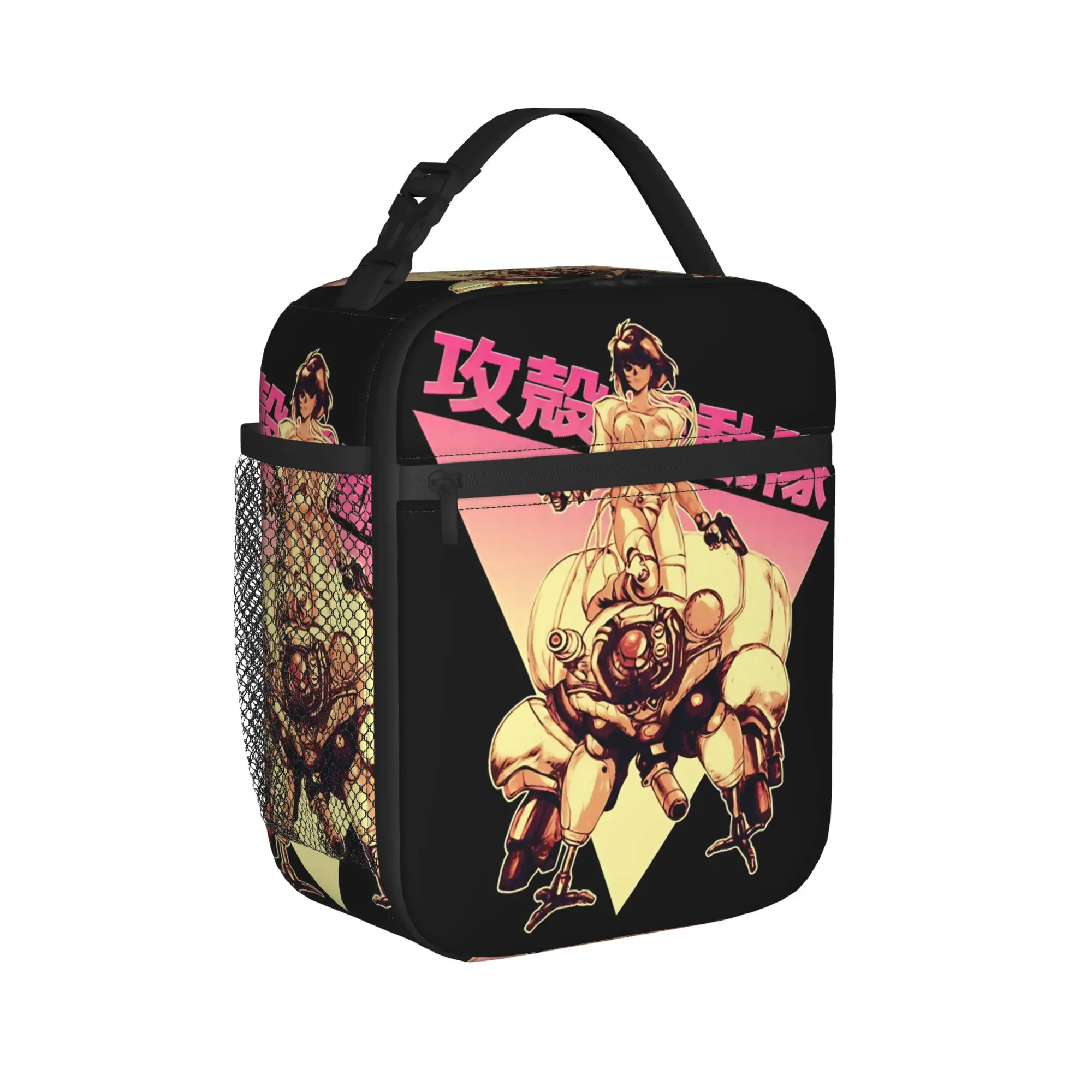 Ghost in the Shell Motoko Kusanagi Insulated Lunch Bags For Work  Food Container Portable Thermal Cooler Bento Box