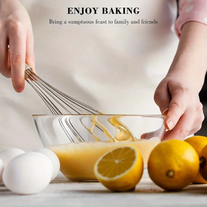 خلاط من الفولاذ المقاوم للصدأ 10inand12in-خلاط كروي للمطبخ، خلط، خلاط معدني للتحريك والخلط #6