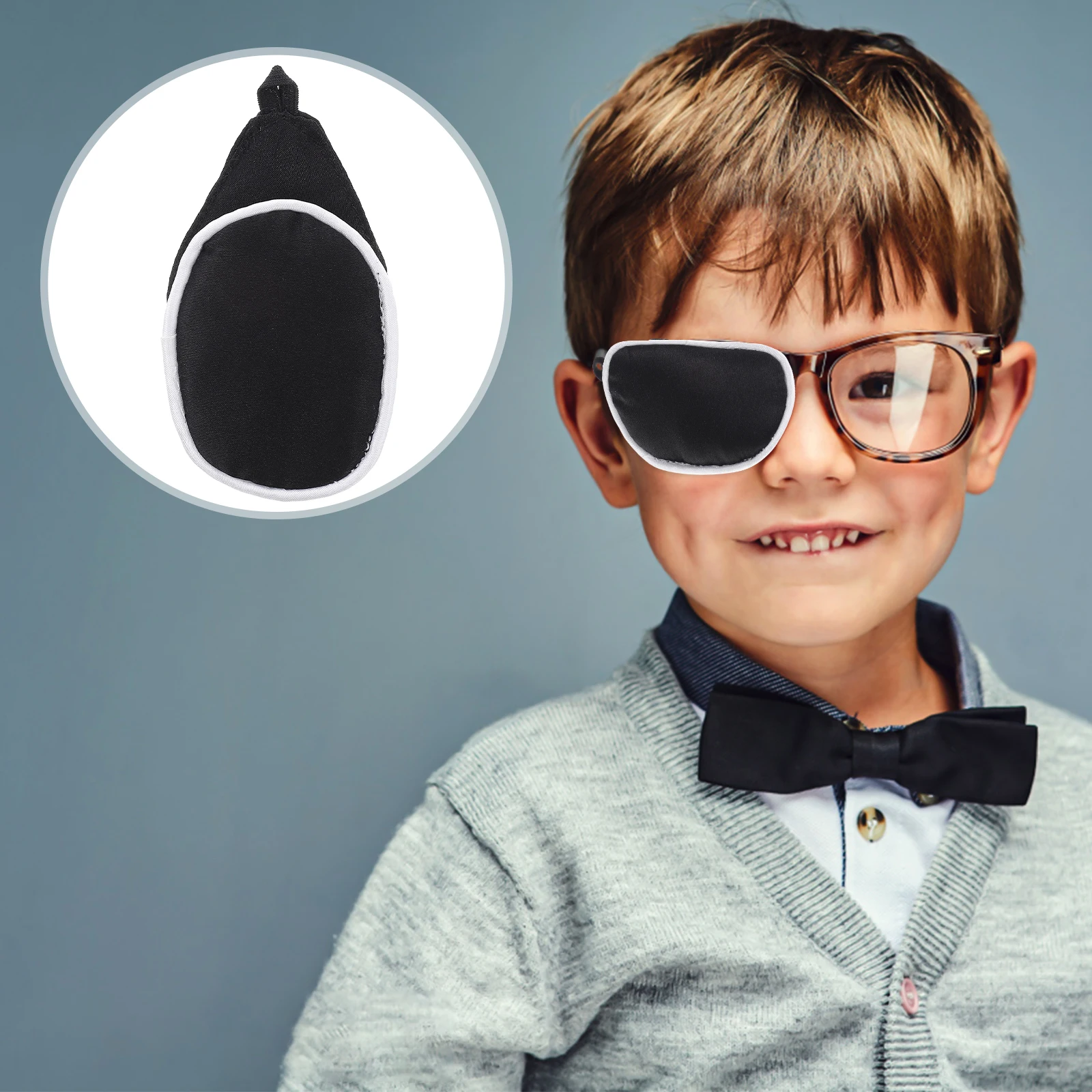 

Silk One Eye Patch for Kids Comfortable Breathable Eye Mask Amblyopia Correction Spectacle Cover Spectacle Cover