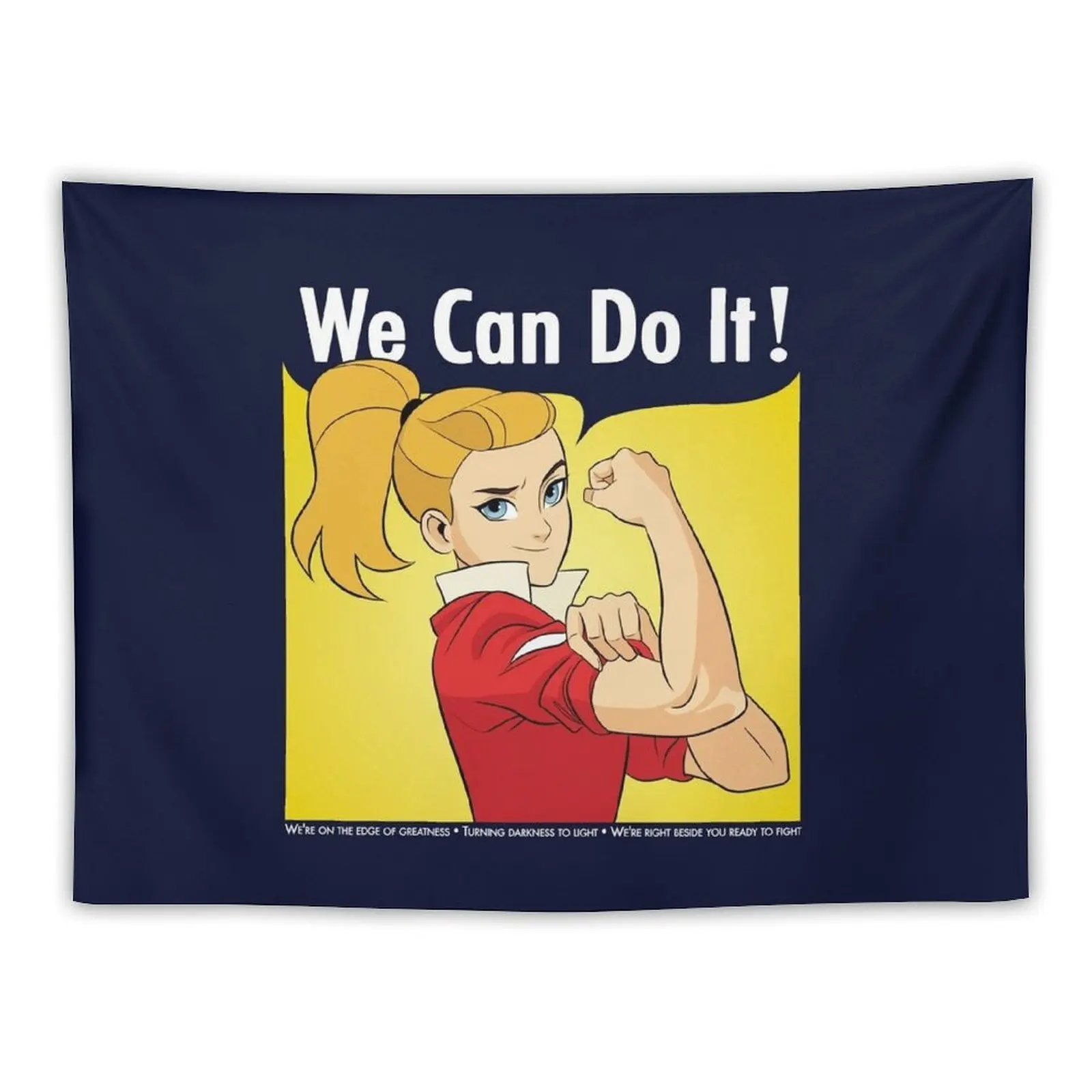 

Adora Says We Can Do It! Tapestry Home Decoration Wall Decoration Items Room Aesthetic Tapestry