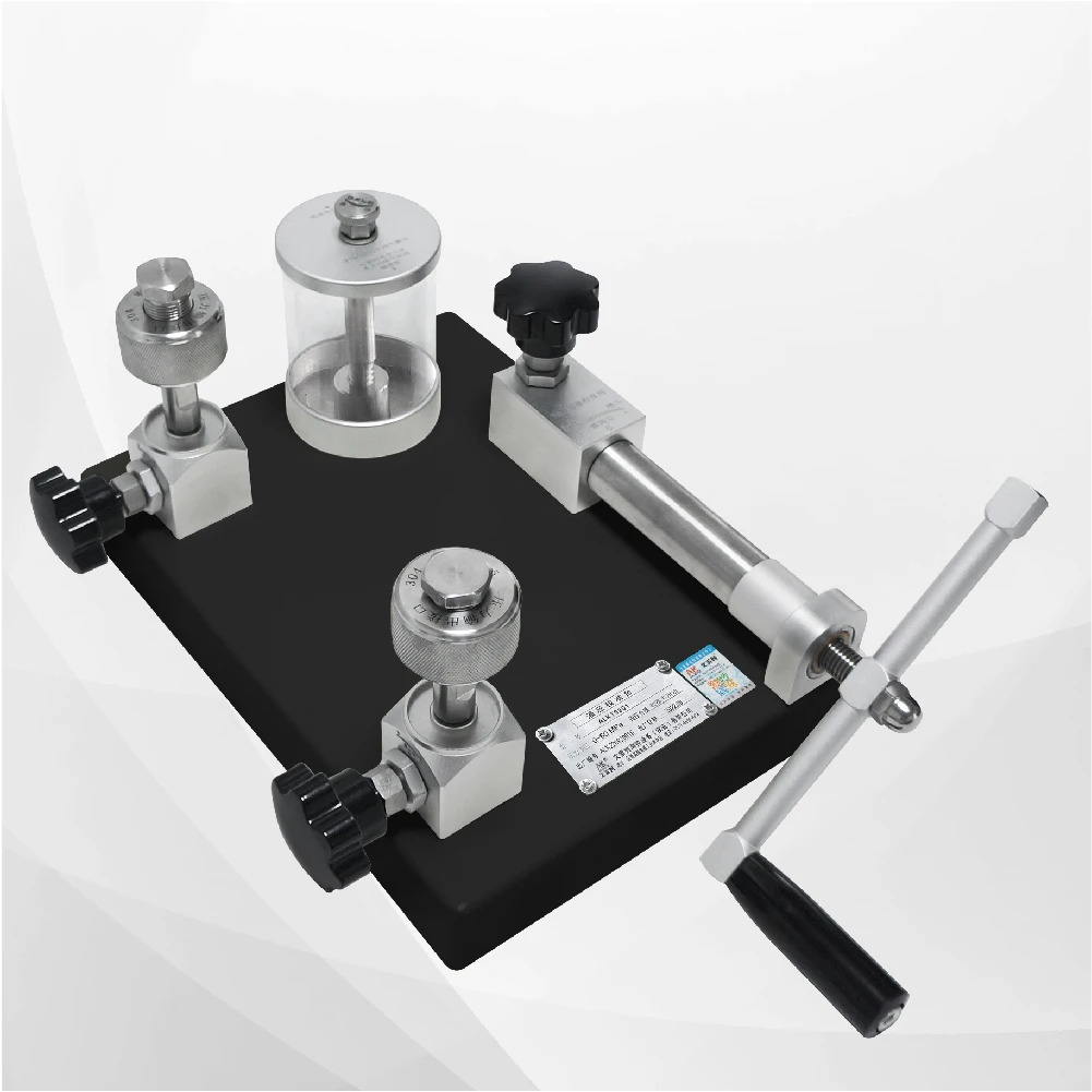 Desktop Pressure Calibration table Hydraulic Calibrator Pressure Gauge Verification Device Pressure Source Test Pump