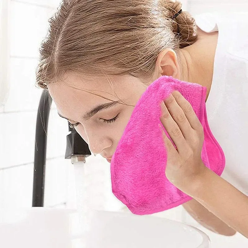 1/2/3 قطعة مناشف ممحاة مكياج قابلة لإعادة الاستخدام - قماش وجه من الألياف الدقيقة فائقة النعومة للعناية بالبشرة المستدامة، هدية مثالية لعيد الميلاد