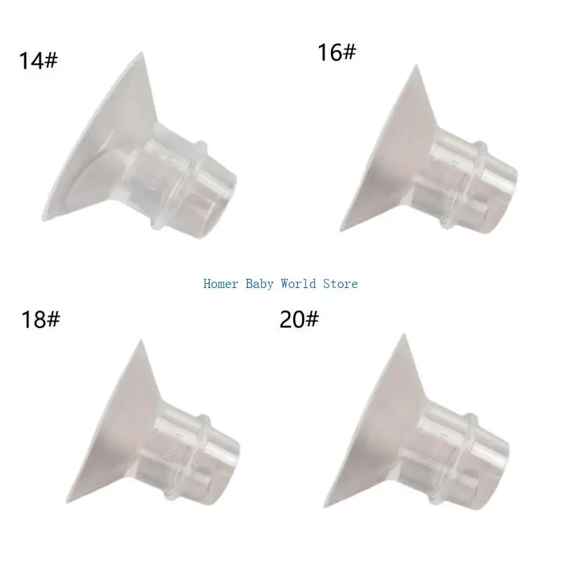 B2QD كفاءة سيليكون مضخة الثدي شفة محول مريحة مضخة الثدي القرن محول دائم لتعزيز التعبير الحليب