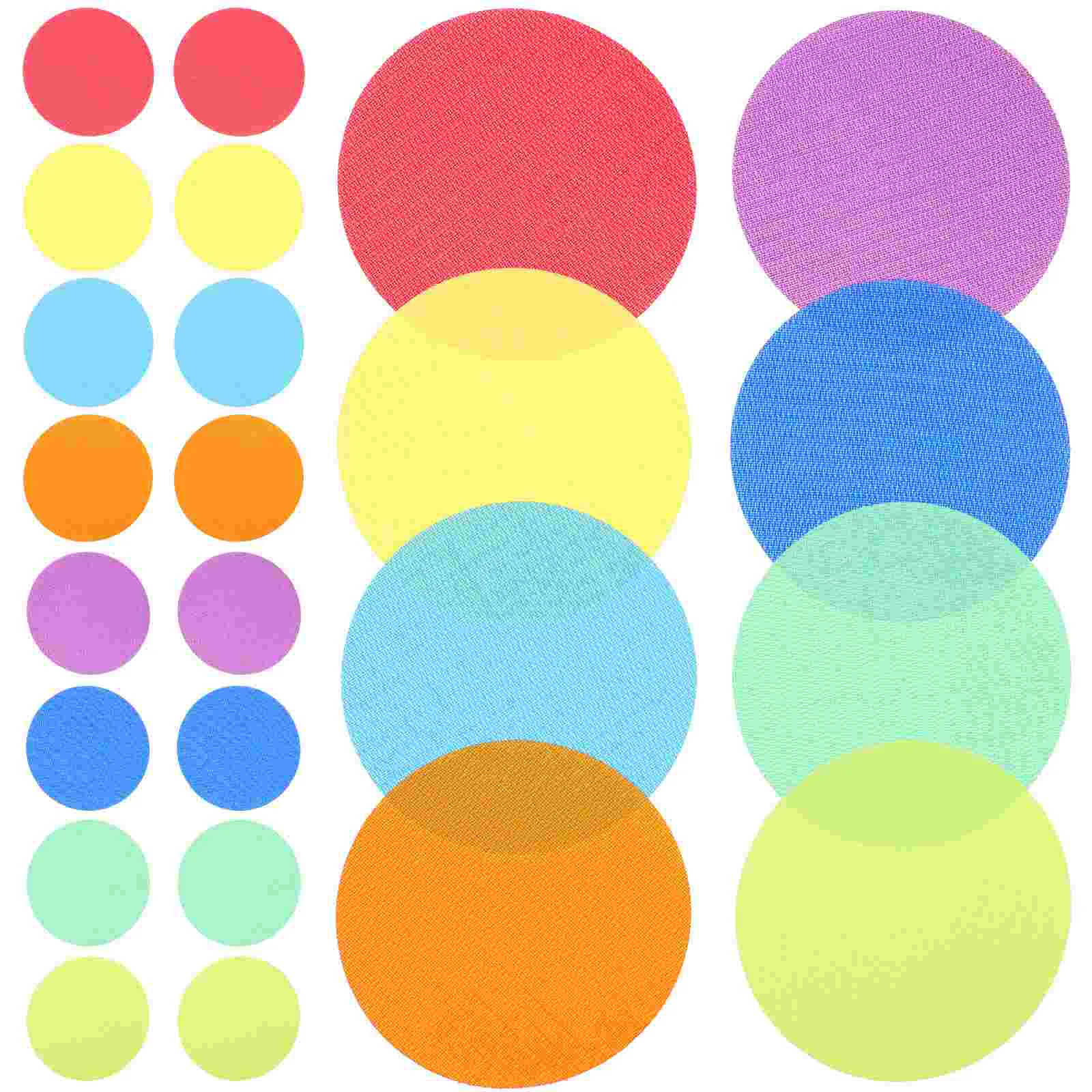 Round Classroom Rug for Students, Carpet Dots, Music for Nylon Toddler Activities, Markers for Students, 36 pcs