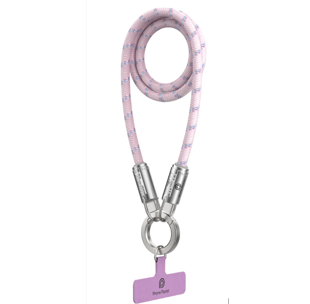 1.2M 3A Lanyard Data Cable Fast Charging Cable Phone Portable Charger Cable For IPhone Samsung Huawei Laptops Anti-lost Rope