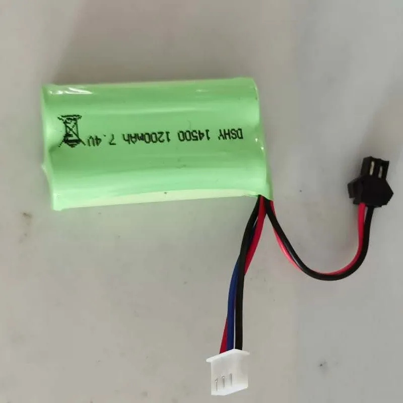14500 بطارية ليثيوم 7.4 فولت لعبة تسلق السيارة التحكم عن بعد على الطرق الوعرة مركبة SM-2P XH-3P موصل بطارية ليثيوم حزمة مزدوجة #5