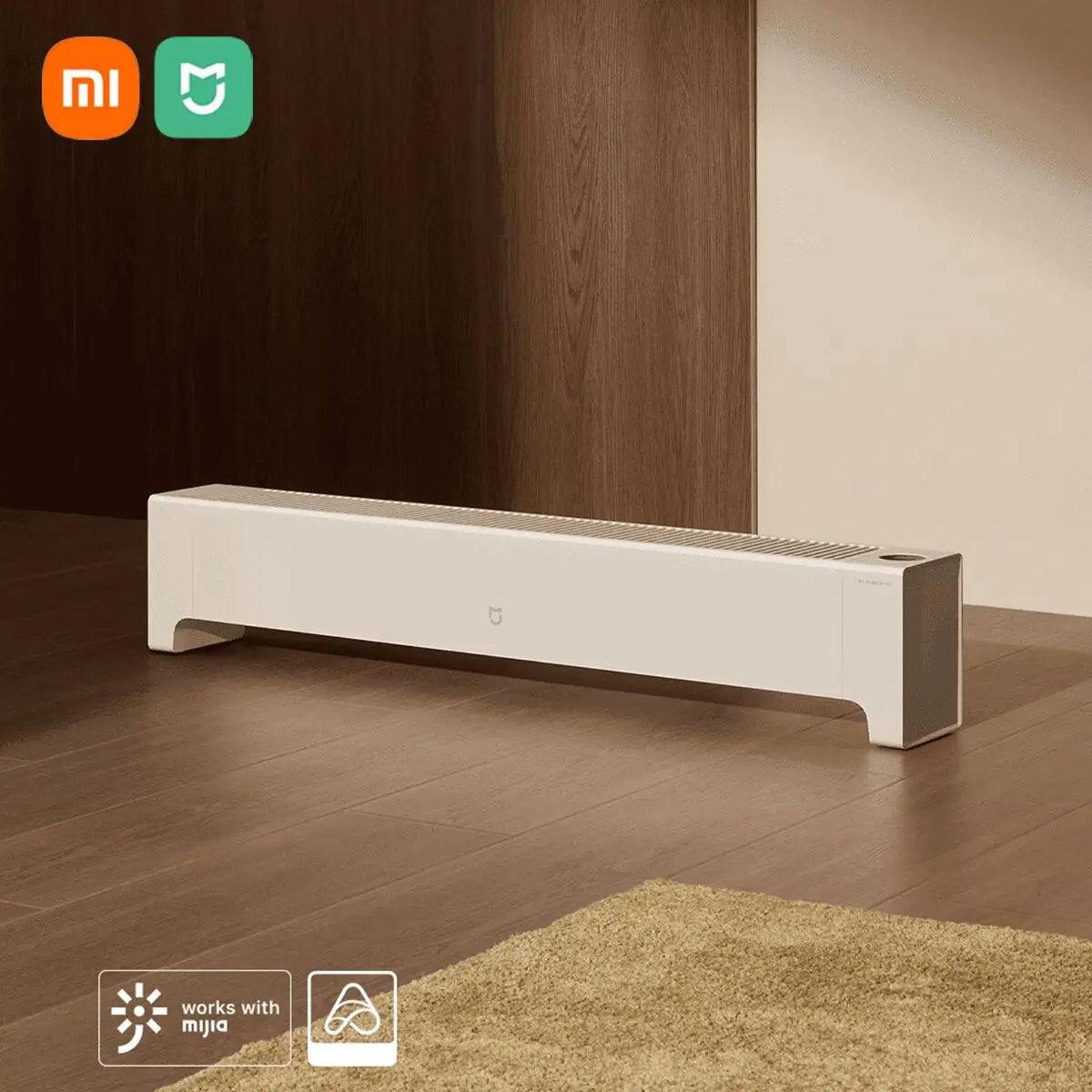 

XIAOMI MIJIA Graphene Baseboard Electric Heater 2 Household 2200W 5S Fast Heating Smarter Temperature Control IPX4 Waterproof