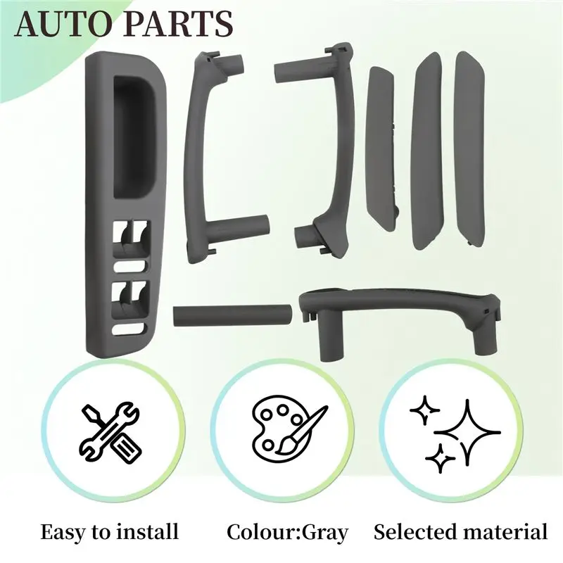 A48P-For VW Passat B5 1998-2005 New Interior Door Handle Window Panel Trim 1Set LHD