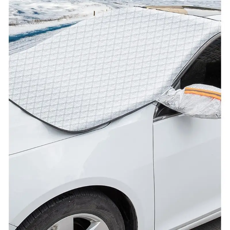 

02DE Магнитный чехол для ветрового стекла, зимние солнцезащитные козырьки для льда и снега, защитные зонтики, солнцезащитный