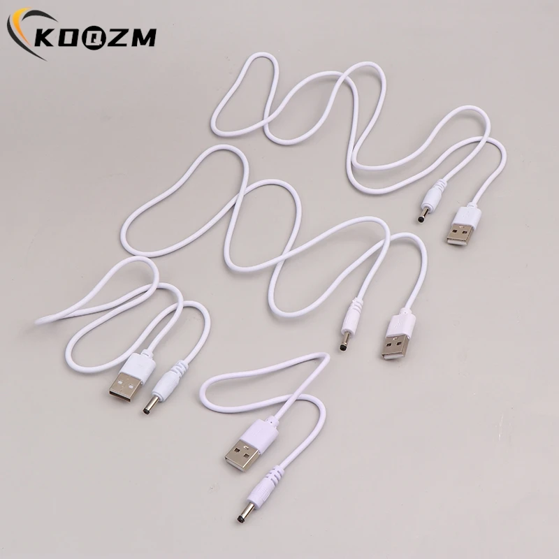 USB To DC 3.5mm Power Cable Jack Connector 5V Charger Power Cable Universal For HUB Mini Fan Router Speaker MP3/MP4