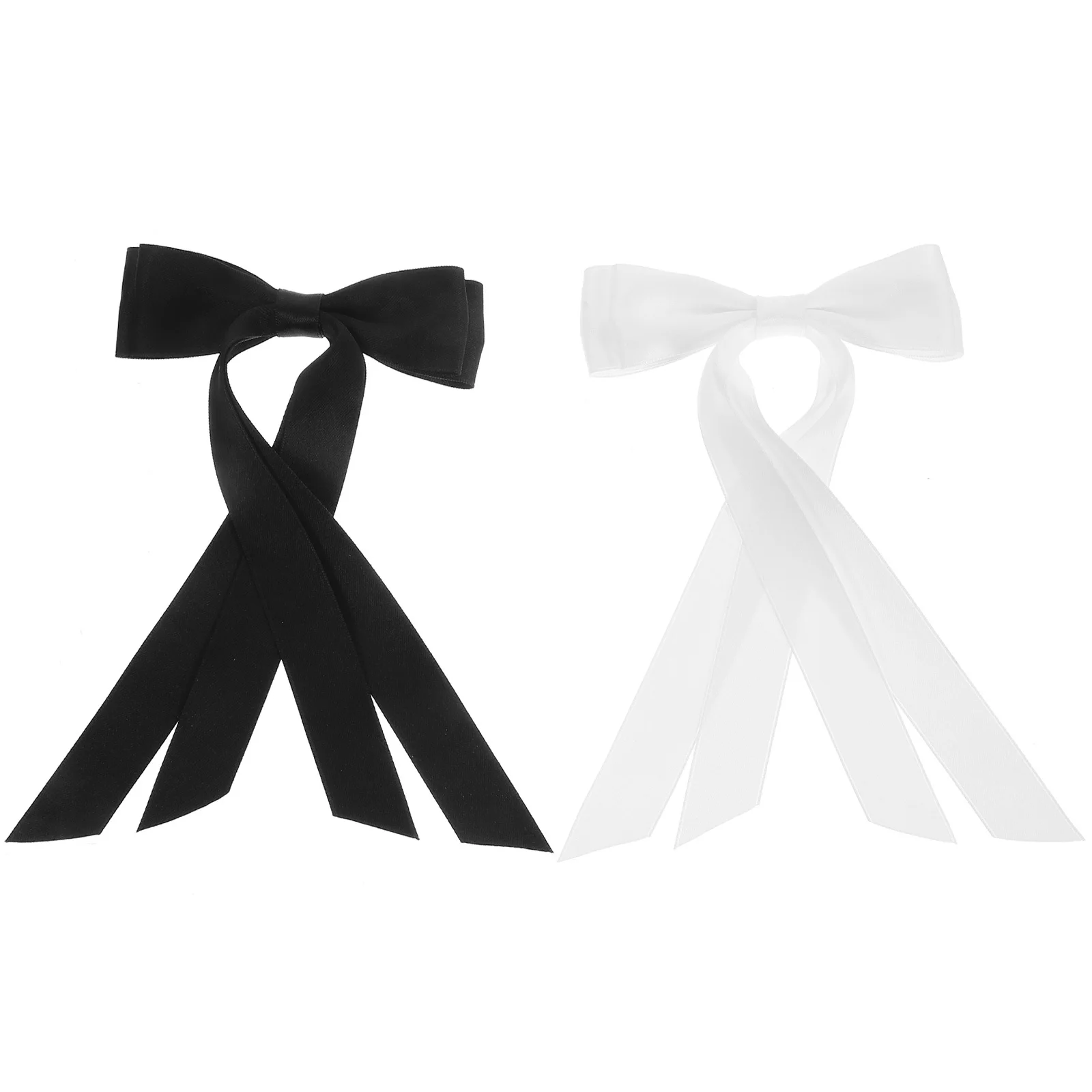 2개 세트 우아한 리본 헤어 클립 대형 리본 바레트 여성용 웨딩 생일 선물 장식용 헤어핀