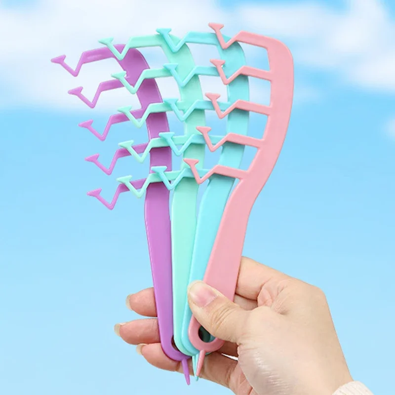 

Естественно пушистая Z-образная расческа для укладки волос для женщин и девочек, стильная расческа с широкими зубьями, профессиональная парикмахерская расческа для салона