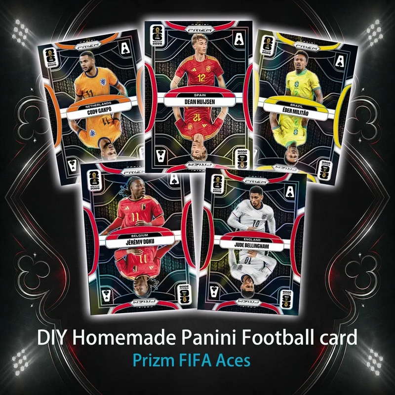 DIY Football Collectible Cards Panini 2026 FIFA Cristiano Ronaldo Messi Mbappé Haaland Neymar YAMAL Jude Bellingham gift  Easter view 2