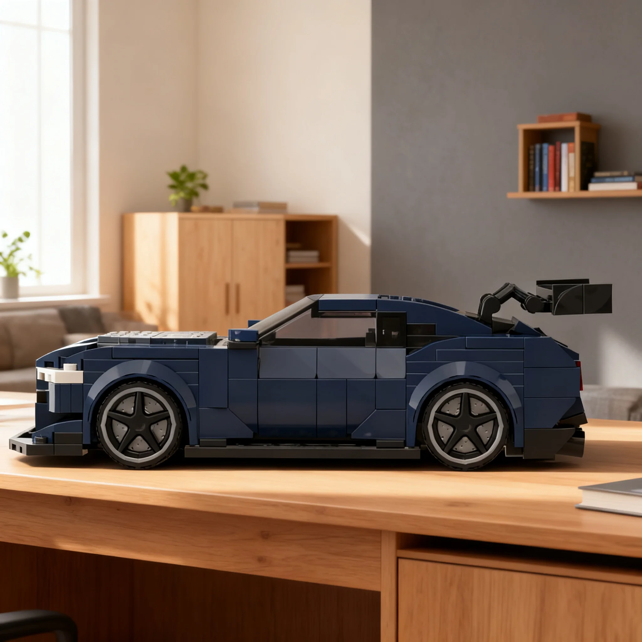 378pcs MOC Fordes Mustangs GT500 Based On Mudtang Dark Horse City Champions Model Building Blocks Christmas Gifts Toy Craft