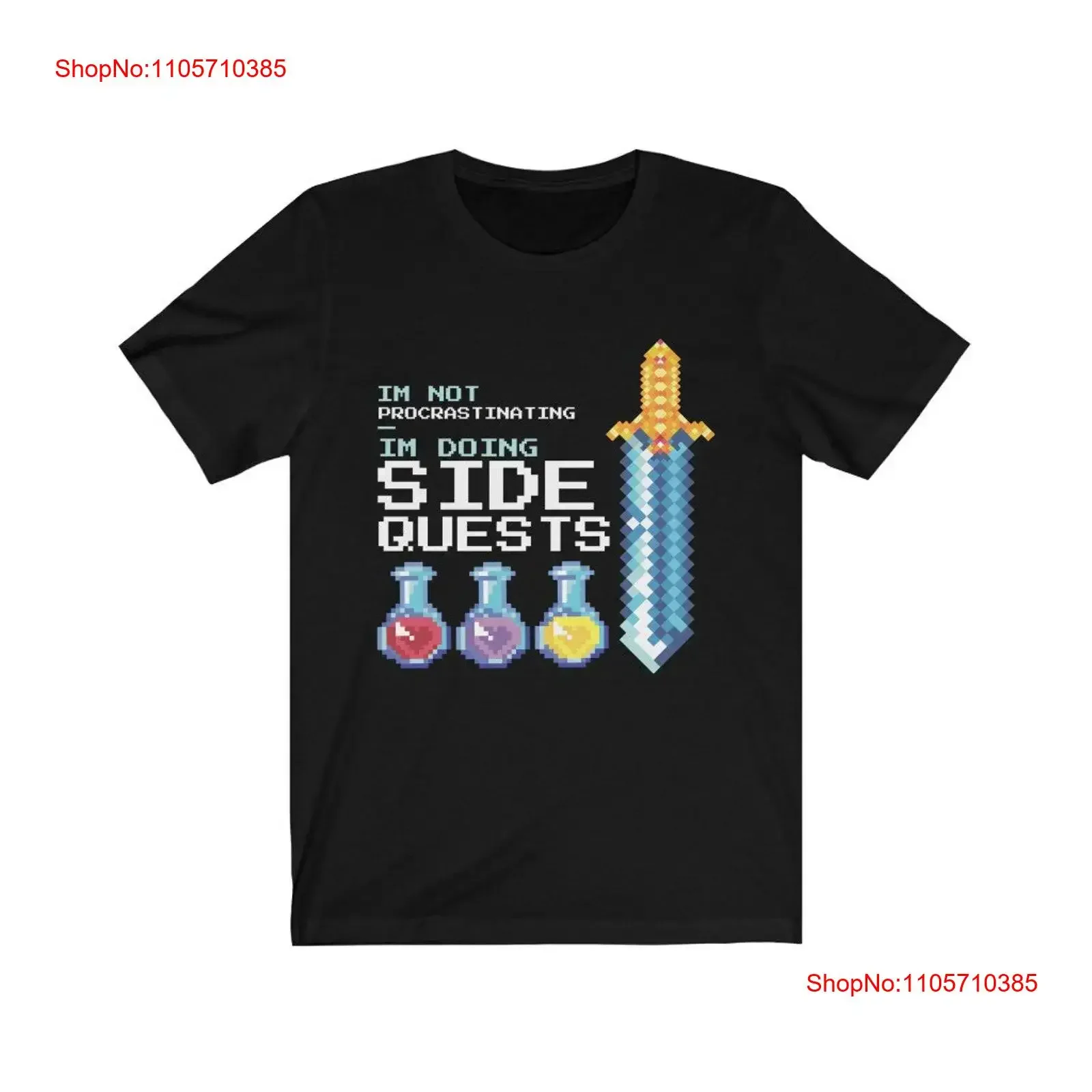 Not Procrastinating Doing Side Quests T Shirt Rpg Game Master Tabletop Gaming vintage Washed Top For Everyday Wear Slightly