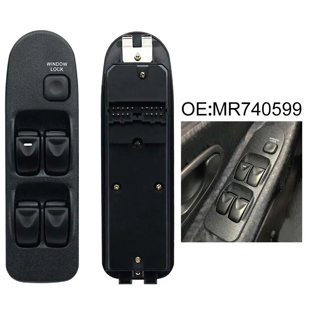 Regulador de ventana de puerta de coche, botón de interruptor, elevador de cristal de ventana de coche MR740599, para Mitsubishi, CaRisma, Space Star 1995-2006