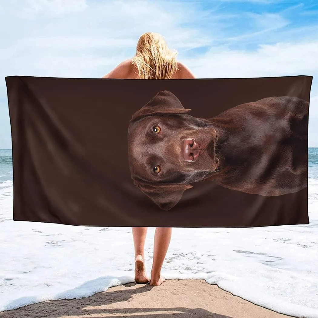 

1PC Cute dogs pattern Beach Towel for Family stuffs friends Gifts Quick-Dry Sand free For Bath Yoga Beach Camping Swimming GYM