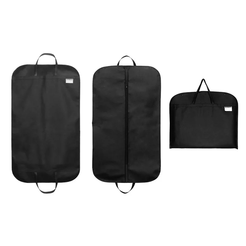 2PCS/SET Hanging Suit Garment Bag Travel Carrier Clothes Cover with Handles Breathable Dust Covers For Coats Jackets Dresses