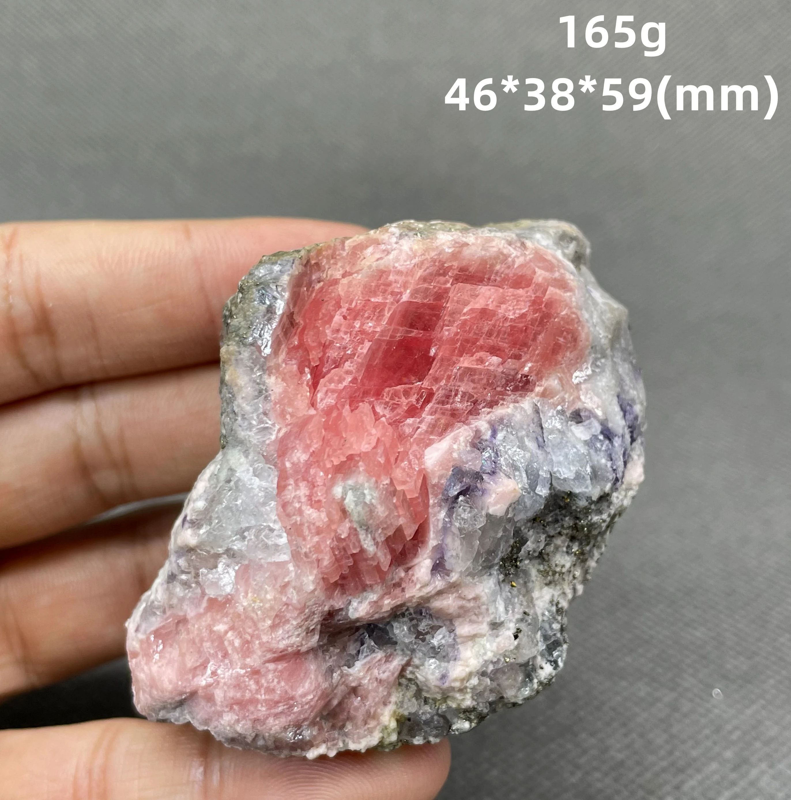 AAA+! BIG! 100% Natural pink rhodochrosite mineral specimen crystal Stones and crystals Healing crystal from China