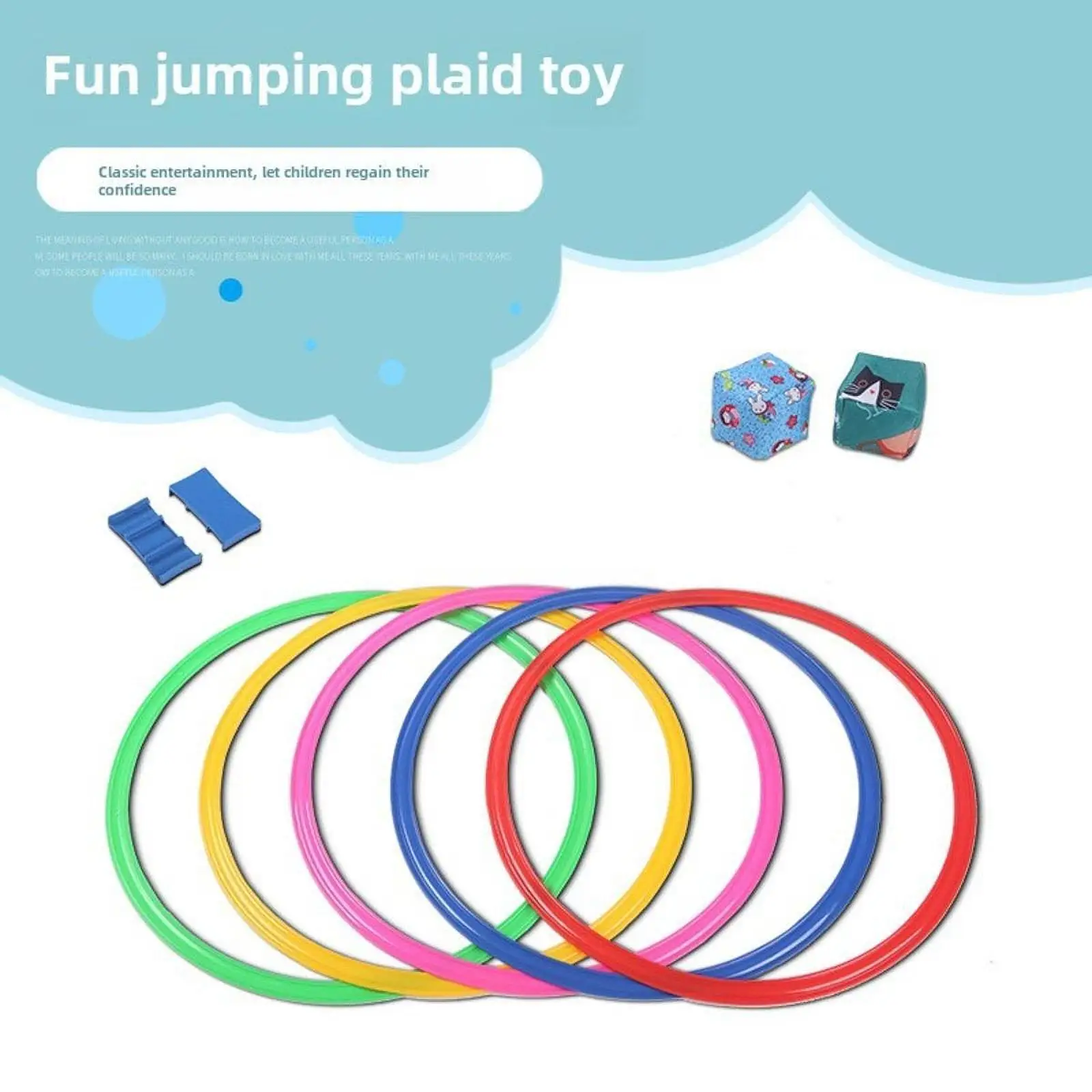 Multicolor Speed and Agility Rings Set Soccer Footwork Training Circles for Kids Backyard Play