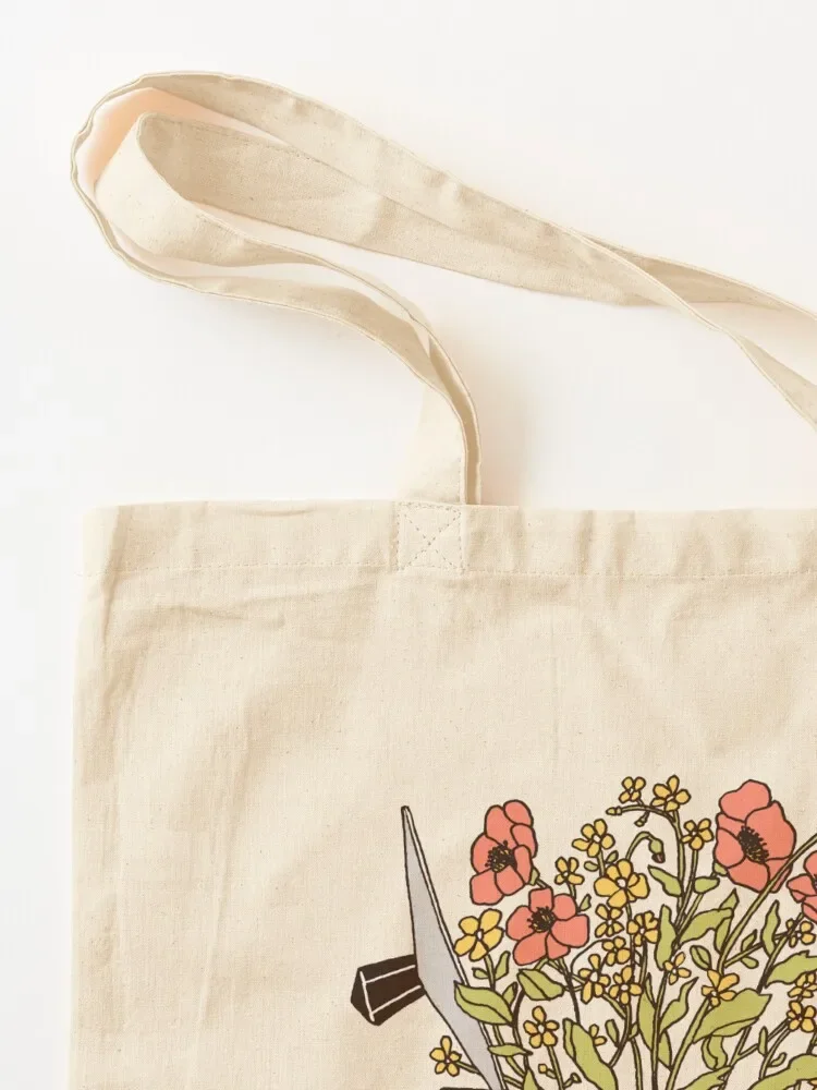 Moka Flowers Tote Bag canvas shopping bag supermarket folding bag Portable shopping cloth woman